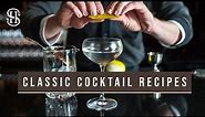 Classic Cocktails For New Year's Eve | Martini, Rob Roy, Highball | NYE Cocktail Recipes