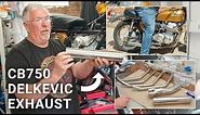Delkevic Exhaust Fitting Guide | Honda CB750 4 into 1 Pipe Sound | Motorcycle Project | Part 19