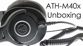 Audio Technica ATH M40X Headphones Unboxing