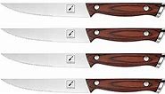 imarku Steak Knives, Steak Knives Set of 6, Japanese HC Steel Premium Serrated Steak Knife Set with Ergonomic Handle and Gift Box, Unique Gifts for Men and Women