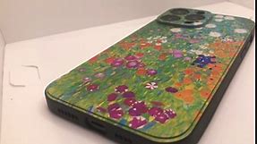 iPhone 14 Pro Max Case for Women, Flower Garden by Gustav Klimt Colorful Floral Vintage Wildflower Phone Case, Shockproof Protective Cover Case for iPhone 14 Pro Max