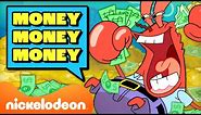 Every Time Mr. Krabs Says "MONEY!" For 45 Minutes! 💸 SpongeBob | Nicktoons