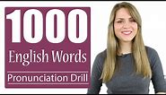 1000 Most Common English Words | Practice British Pronunciation | Vocabulary Drill