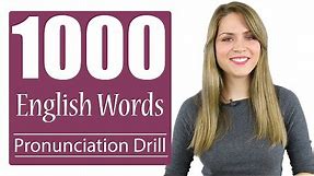 1000 Most Common English Words | Practice British Pronunciation | Vocabulary Drill