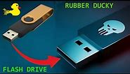 Turning a regular USB flash drive into a USB rubber ducky | DIY rubber ducky | Pendrive to bad USB