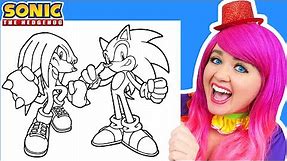 Coloring Sonic The Hedgehog & Knuckles