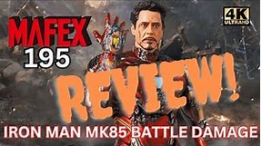 MAFEX 195: Iron Man MK85 (Battle Damaged) QUICK REVIEW…Halloween Edition