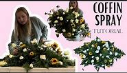 Easy Coffin Casket Spray Tutorial | Flower tutorial for a funeral | Funeral Flowers