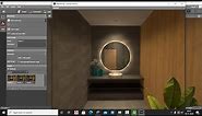 Trick to create realistic backlit mirror in Dialux Evo