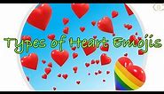 TYPES OF HEART EMOJIS | Meaning of 18 Heart Emojis | EMOJIS | TYPES | COMPARE