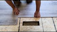 EASY METHOD to Mark and Cut Vinyl Plank Around a Floor Vent