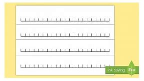 Blank 0 to 20 Number Line