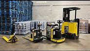 Warehouse Jacks and Forklifts We Use Hyster