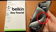 How to Install Belkin UltraGlass 2 for iPhone 15 / 15 Pro Max