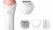 Philips Beauty Lady Electric Shaver Series 6000, Cordless with 7 Accessories, BRL146/00, White