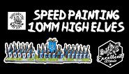 Speed Painting 10mm High Elves - Warmaster