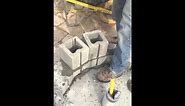 Masonry Concrete Block Install (Circle Pattern)