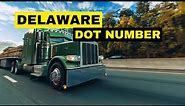 Delaware DOT Number | Begin the Process of Obtaining a USDOT Number for Your Company Today.