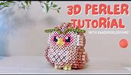 3d Baby Owl Bird Perler Beads: Easy Tutorial