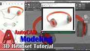 Design 3D Headset Modeling Tutorial With AutoCAD