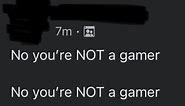 No, You're NOT A Gamer (CopyPasta)