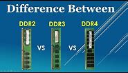DDR2 vs DDR3 vs DDR4 Explained Feature and Identify comparison