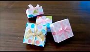 How to make a Jewelry Gift Box 【Origami gift box】