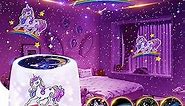 Unicorn Night Light Projector for Kids, Boys Girls Constellation Galaxy Projector, 360 Degree Rotating Ambiance Star Night Light Lamp for Bedroom Decorating Party Birthday Christmas Gifts