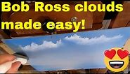 How to Paint Bob Ross clouds! Certified Ross instructor makes it easy!