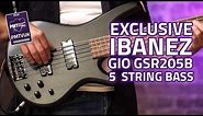 Ibanez Gio GSR205B 5 String Bass in Weathered Black - PMT Exclusive
