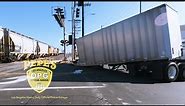 Trailer destroyed by train - the train ALWAYS wins