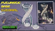 Minecraft Futuristic Spiral Base - FULL TUTORIAL - How to build a Minecraft Futuristic Base