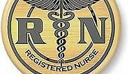 RN Registered Nurse Badge Clip Badge Holders Card Holders Nurse Badge Reel Retractable ID Name Reels Alligator Clip Nylon Cord Doctor Lanyard