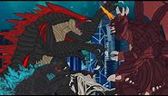 MUTOZILLA!!! Godzilla fusion Muto VS Destoroyah | EPIC BATTLE!! : PiKKY GODZILLA
