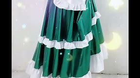 High Qualities French Maid Faux Latex Long Dress Long Sleeves Apron with Trims Frills PVC Uniform