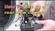 How to locate and wire your reverse lights to your rear view camera