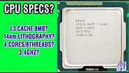 Understanding CPU Specs - CPU Specs Guide for Beginners