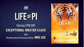 Live Film making masterclass with Life Of Pi director Ang Lee