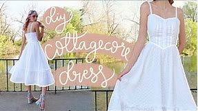 Sewing The Cottagecore Dress Of My Dreams! | Pattern Available | DIY Midi Summer Dress Tutorial