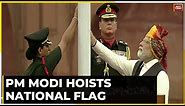 Prime Minister Narendra Modi Hoists The National Flag At The Red Fort In Delhi, On Independence Day