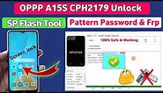 OPPO a15s CPH2179 Pattern Password Unlock Free Sp Flash Tool 🔥| @How To Unlock oppo a15s