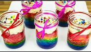 Rainbow Cupcakes in a Jar: How to Make by Cookies Cupcakes and Cardio