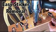 How to remove stickers - Easy and without chemicals!