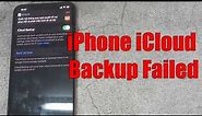 iPhone iCloud Backup Failed - You Do Not Have Enough Storage Solution 2022