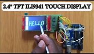 2.4" TFT LCD ILI9341 TOUCH DISPLAY