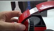 Monster Beats By Dr Dre Red Bluetooth wireless Studio Headphones