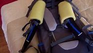 DIY adjustable backpack strap padding