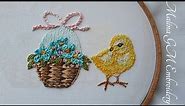 Easter Chicken |How to Embroider a Chicken | Easy Embroidery