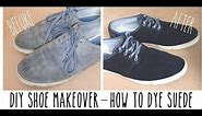 DIY shoe makeover - How to dye suede & refresh your favourite pumps