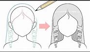 How to Draw Curly Anime or Manga Hair